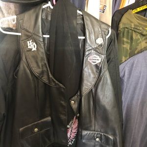 Womens Harley Davidson leather vest
